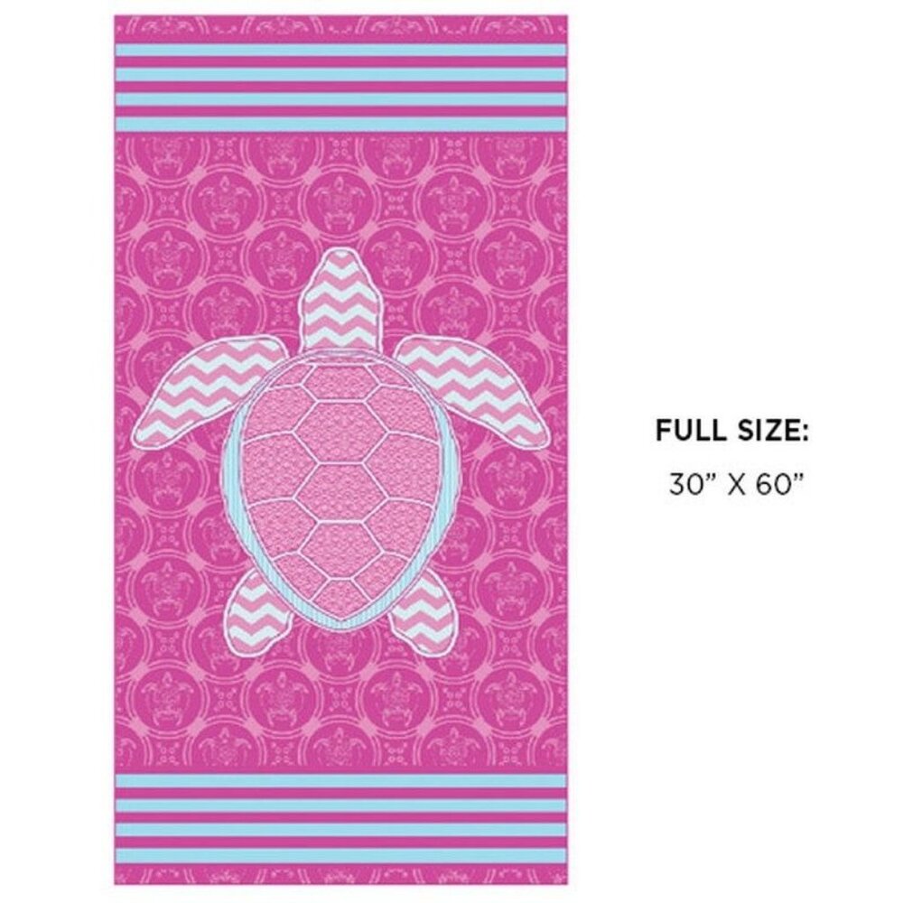 New Pink Rose Sea Turtle Beach Towel Cotton Bath Pool GIFT Turtles Honu Ocean